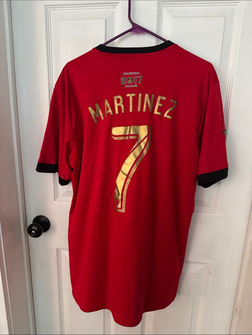 Adidas Men’s Atlanta United Red & Black Soccer Jersey - Picture 2 of 9